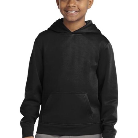 Sport-Tek Youth Sport-Wick Fleece Hooded Pullover. YST244