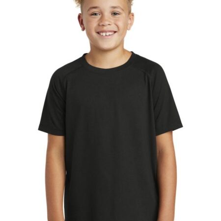 Sport-Tek Youth PosiCharge Tri-Blend Wicking Raglan Tee. YST400