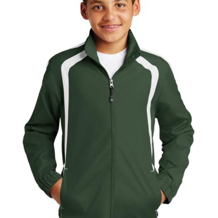 Sport-Tek Youth Colorblock Raglan Jacket. YST60