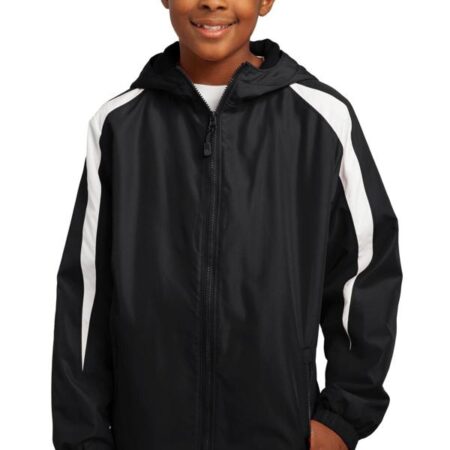 Sport-Tek Youth Fleece-Lined Colorblock Jacket. YST81