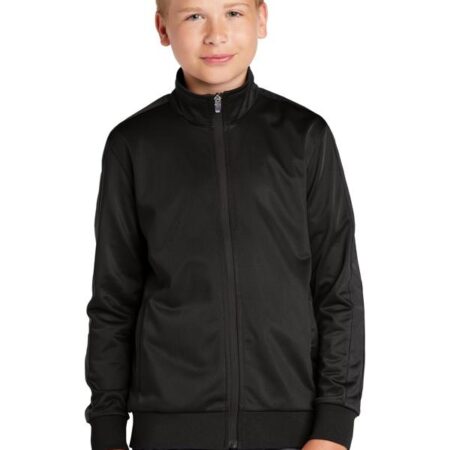 Sport-Tek Youth Tricot Track Jacket. YST94