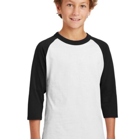 Sport-Tek Youth Colorblock Raglan Jersey. YT200